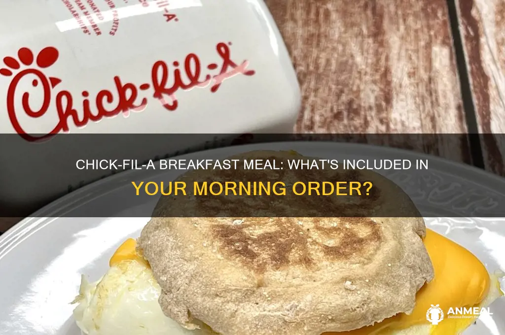 what does a chick fil a breakfast meal come with