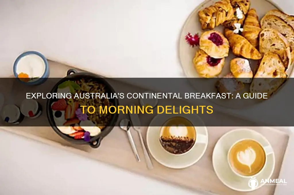 what does a continental breakfast consist of in australia