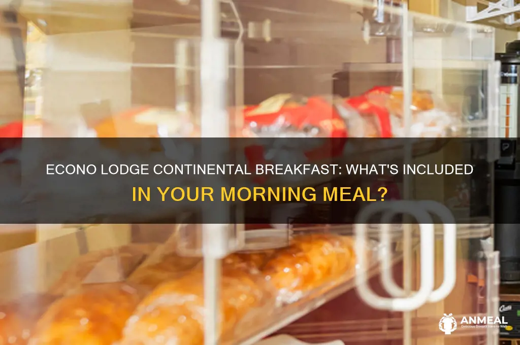 what does a continental breakfast include at econo lodge hotels