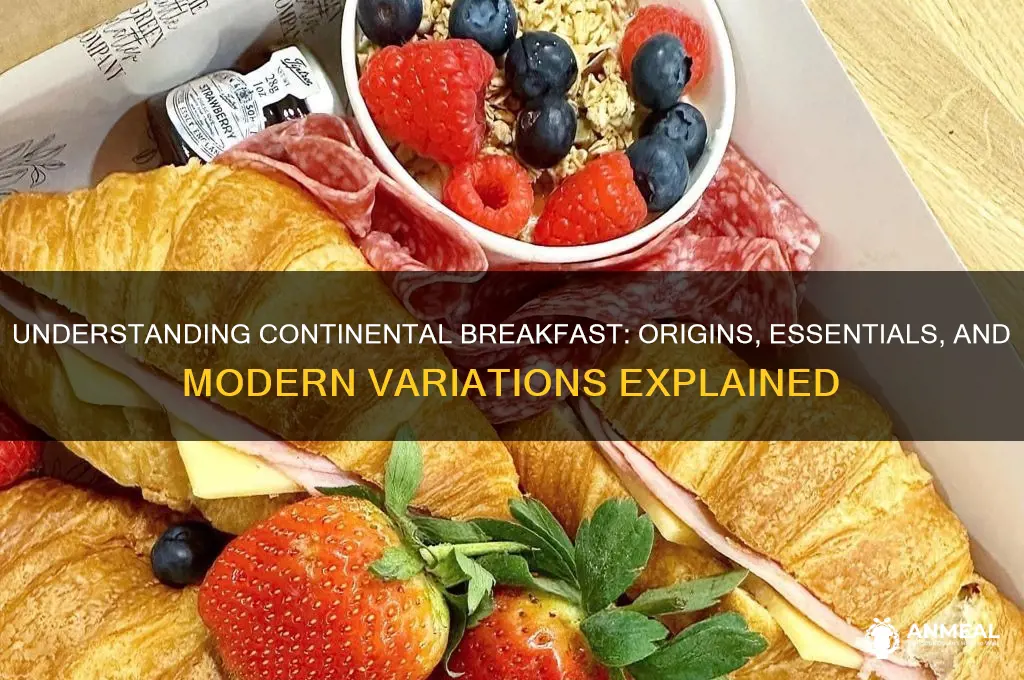 what does a continental breakfast mean