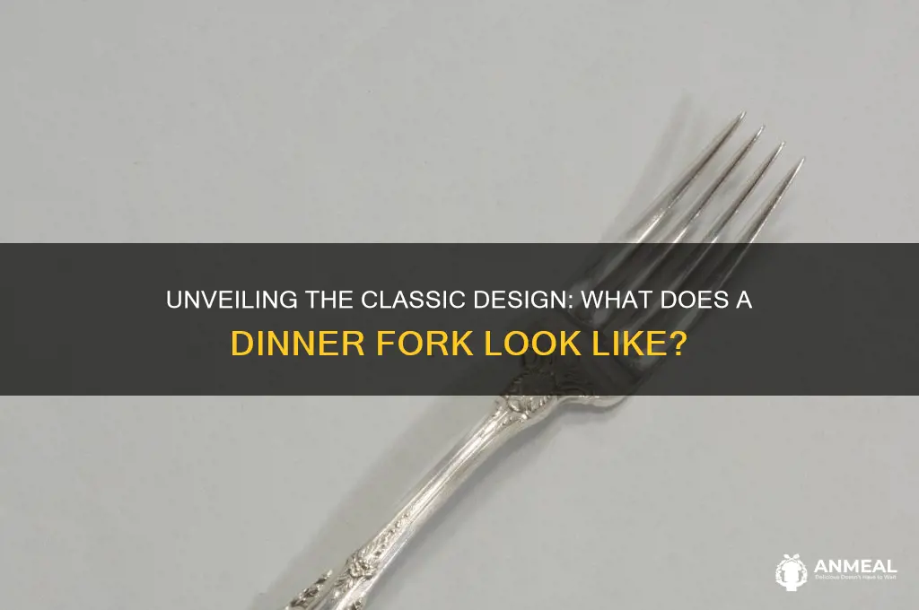 what does a dinner fork look like