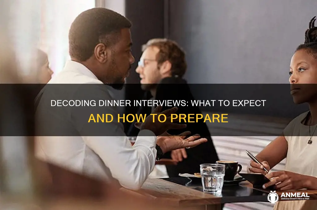 what does a dinner interview mean