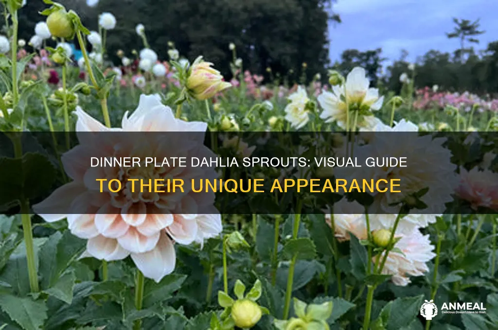 what does a dinner plate dahlia spout look like