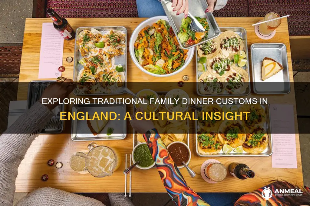 what does a family dinner look like in england