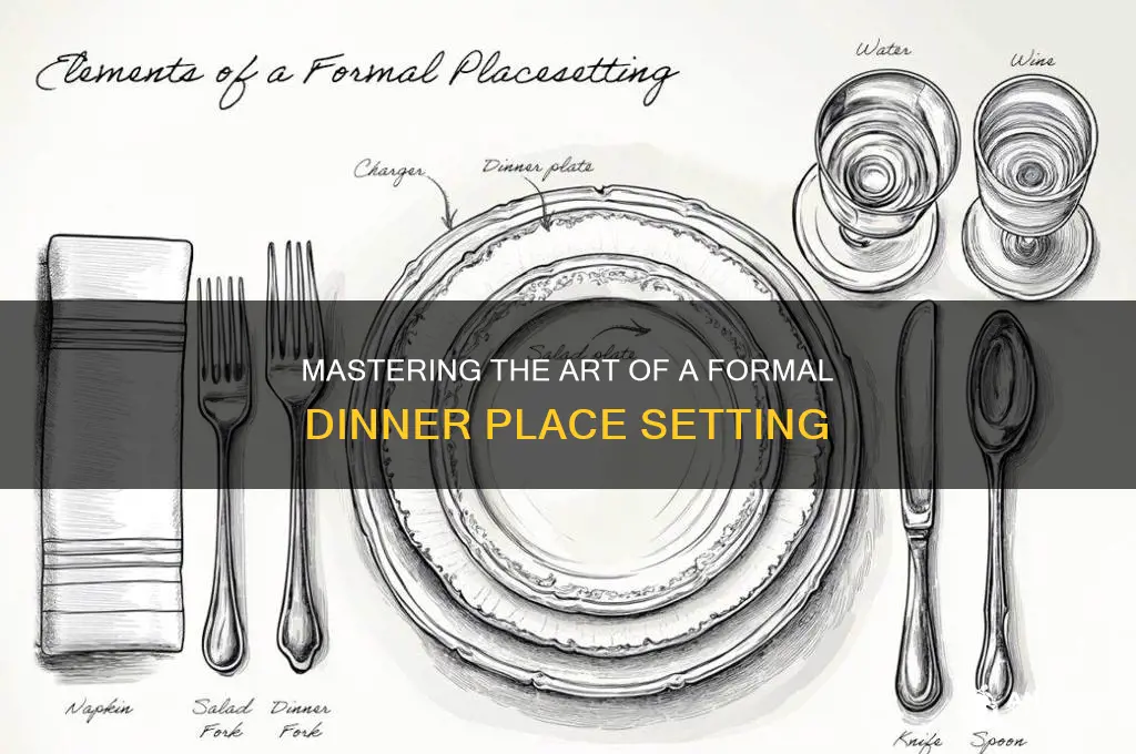 what does a formal dinner place setting look like
