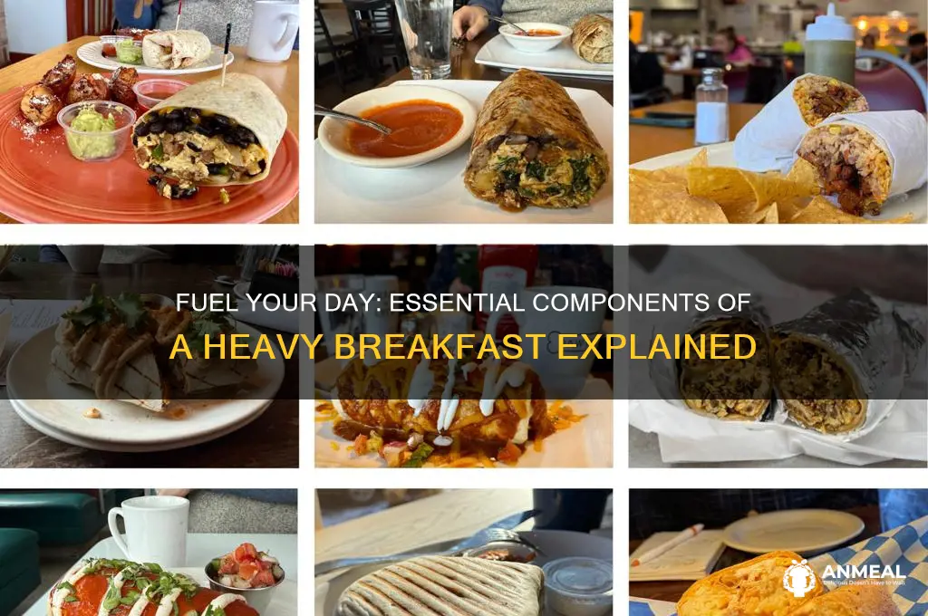 what does a heavy breakfast consist of