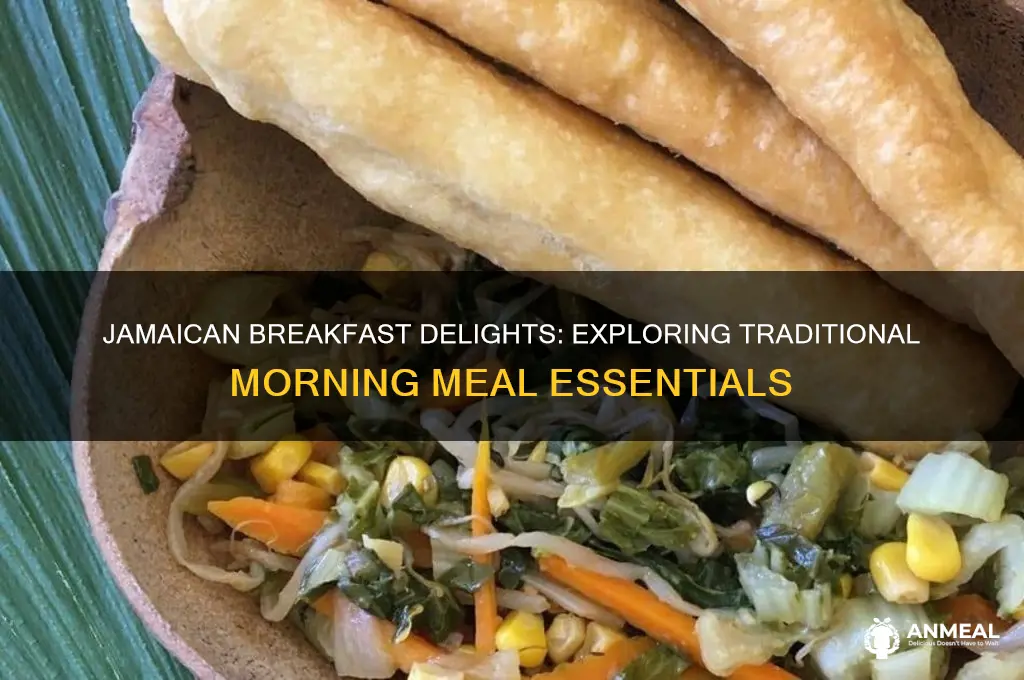 what does a jamaican breakfast consist of