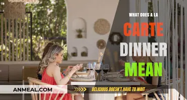 Understanding A La Carte Dining: What It Means for Your Dinner Experience