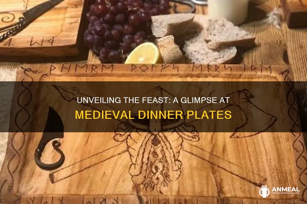what does a medieval dinner plate look like