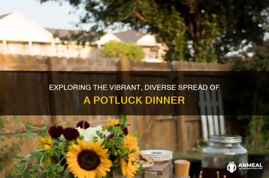 what does a potluck dinner look like