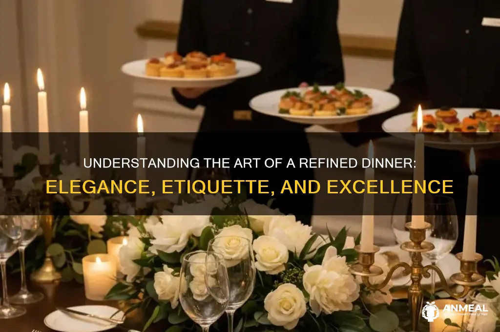 what does a refined dinner mean