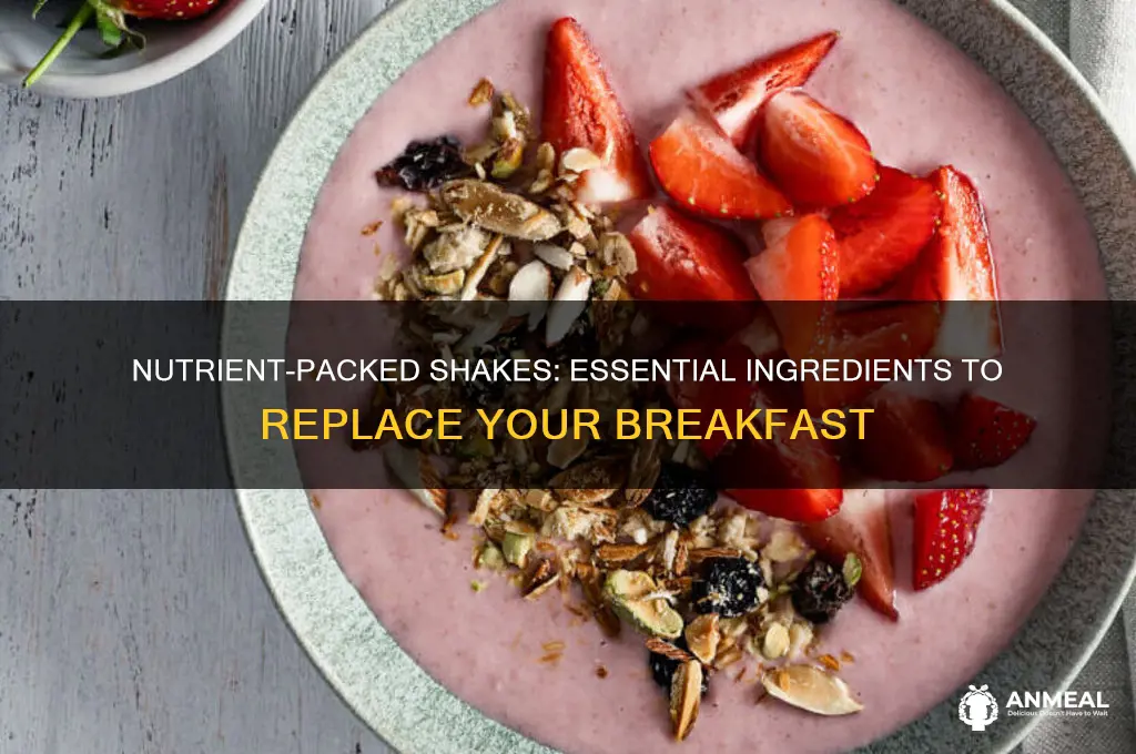 what does a shake need to replace breakfast