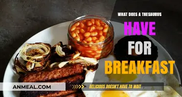What's on the Thesaurus's Breakfast Menu? A Wordy Feast