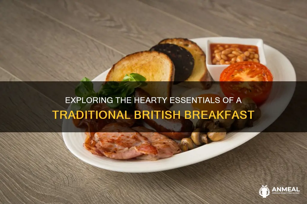 what does a typical british breakfast