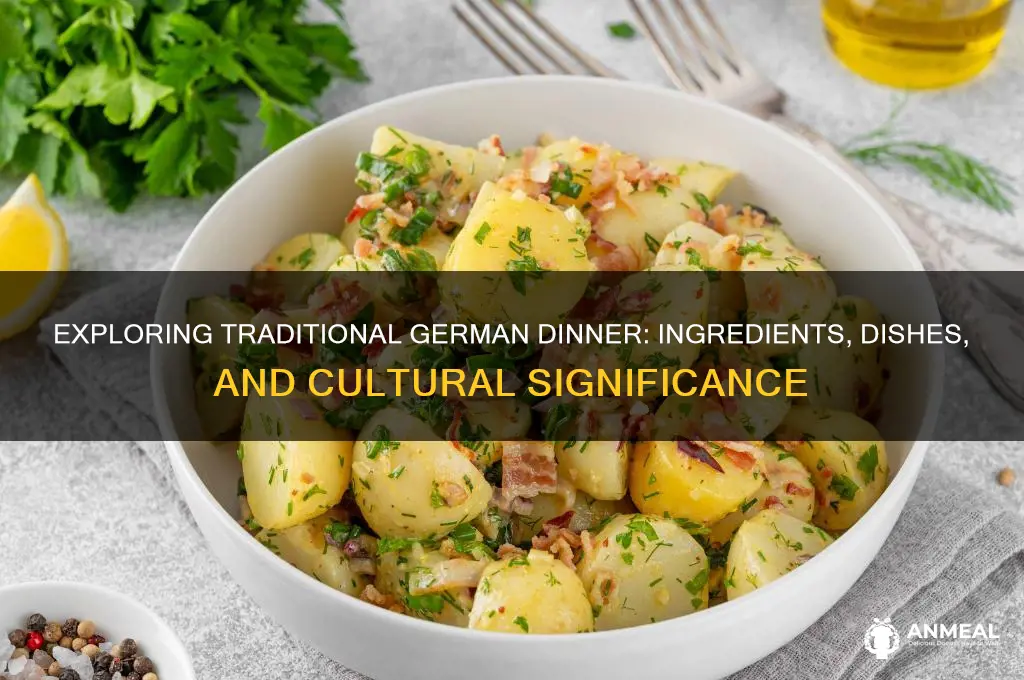 what does a typical german dinner consist of