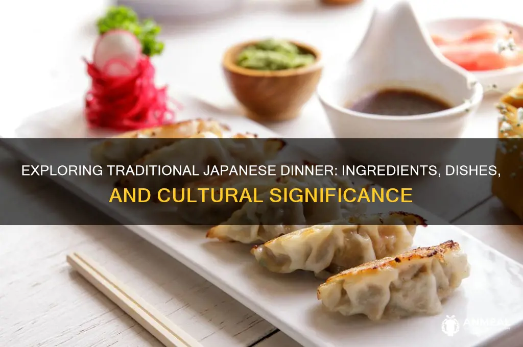 what does a typical japanese dinner consist of