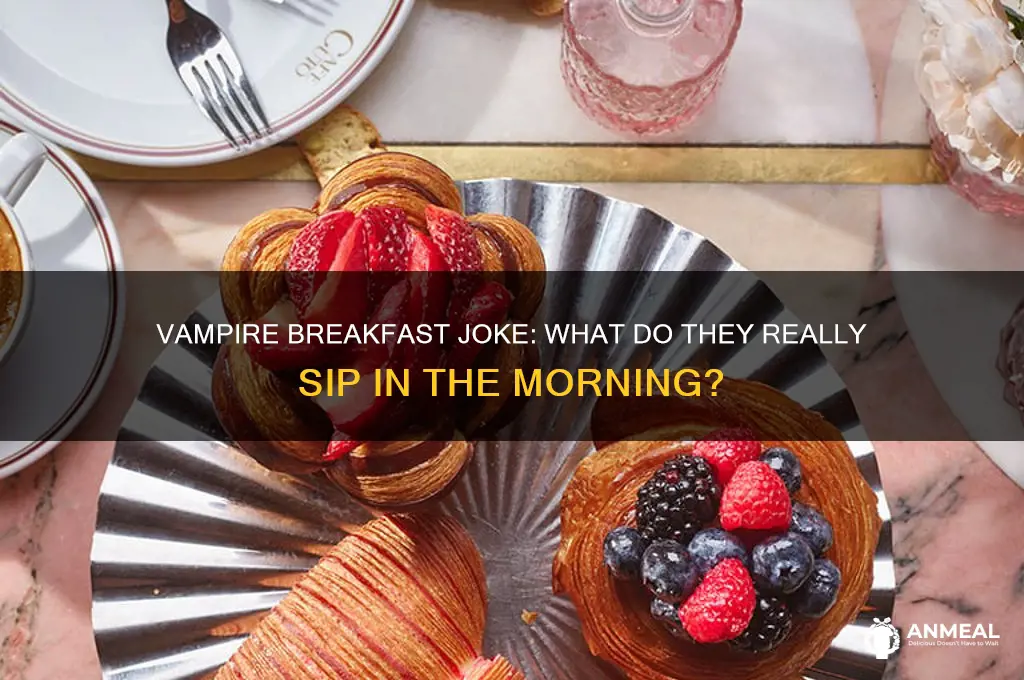 what does a vampire have for breakfast joke
