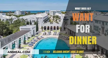Aly's Dinner Dilemma: Exploring Her Perfect Evening Meal Choices