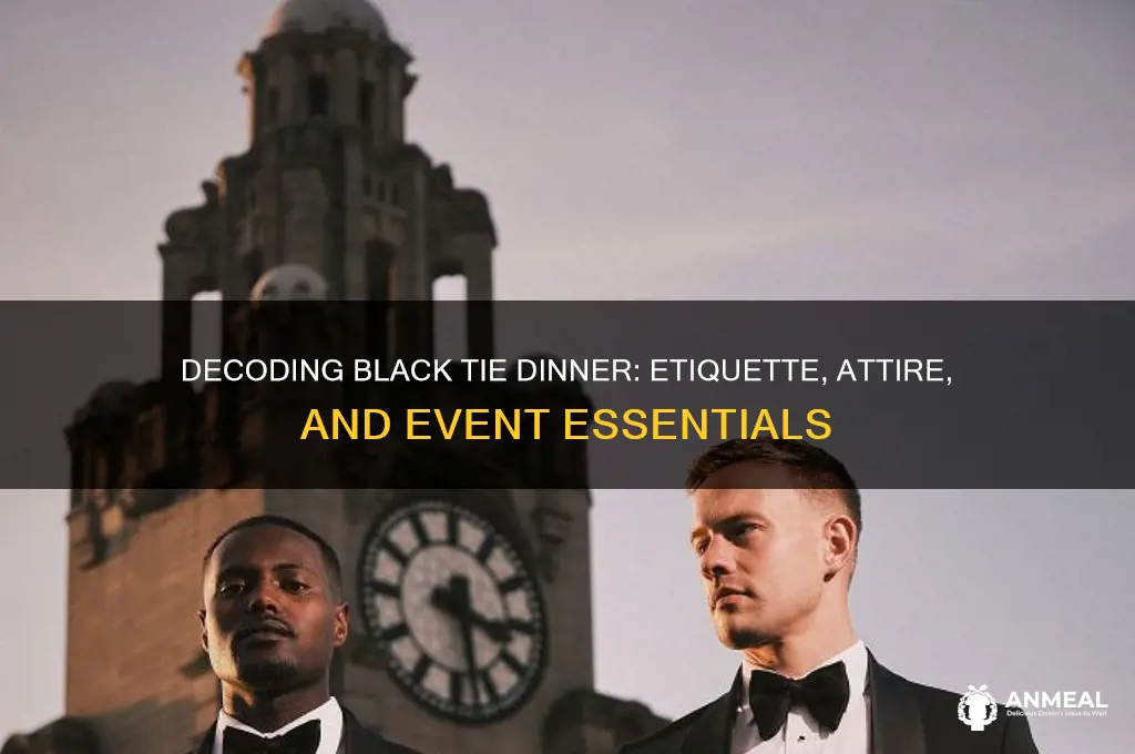 what does black tie dinner mean