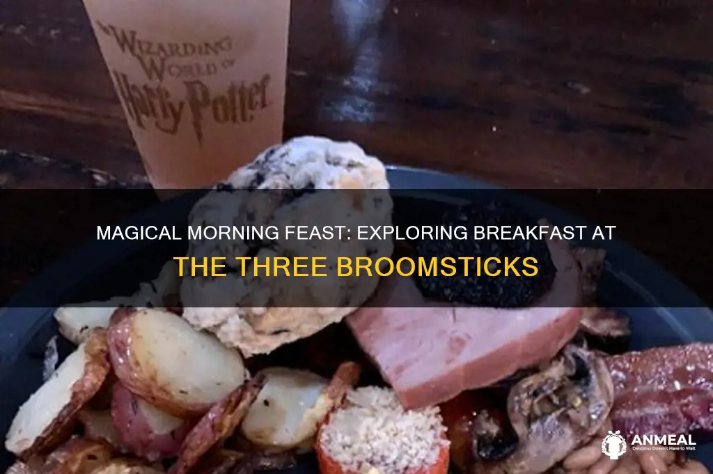 what does breakfast at the three broomsticks include