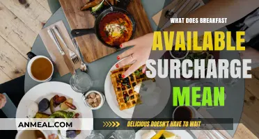 Understanding Breakfast Available Surcharge: What It Means for Your Hotel Stay