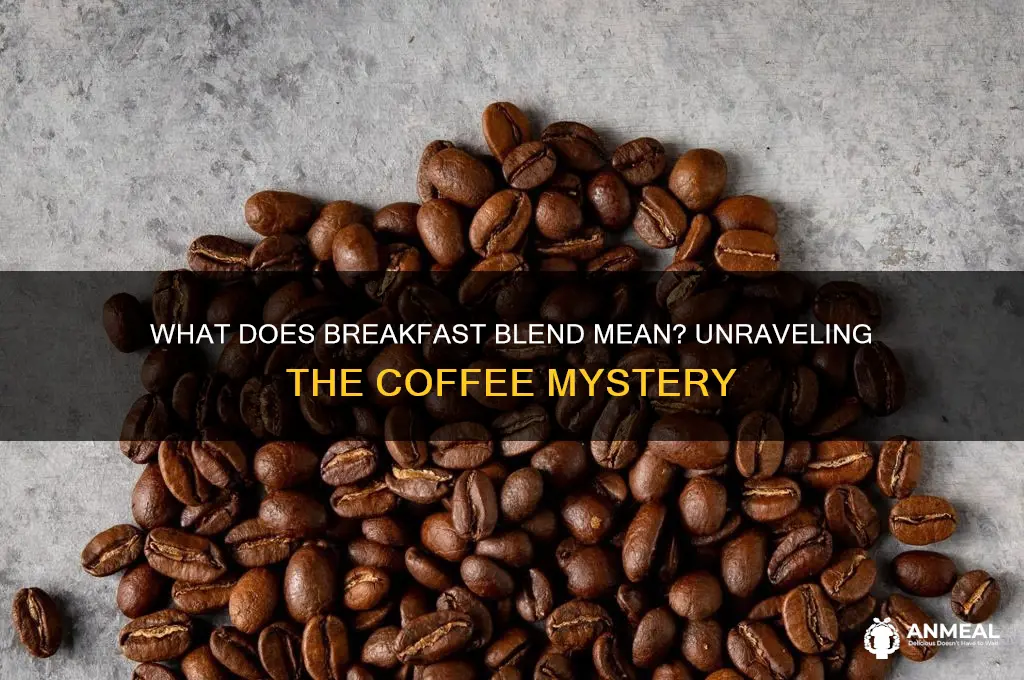 what does breakfast blend mean