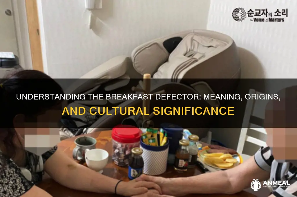 what does breakfast defector mean