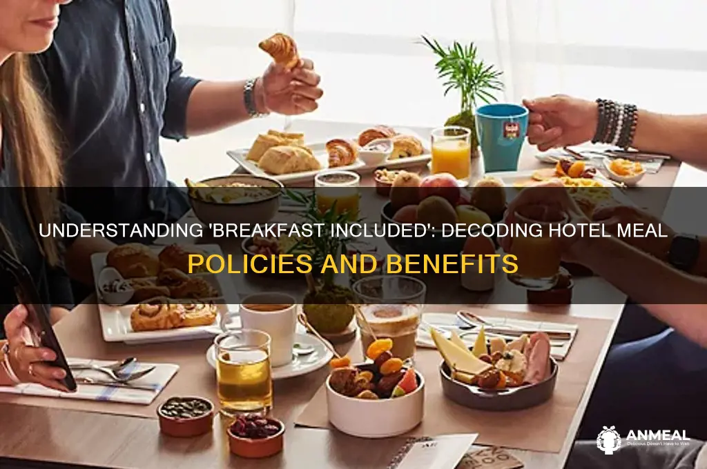 what does breakfast included mean