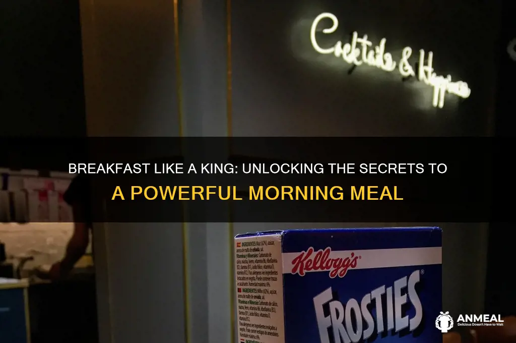 what does breakfast like a king mean