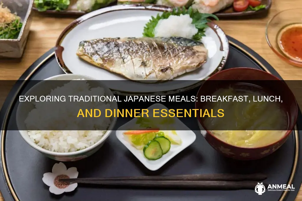 what does breakfast lunch and dinnerinclude in japan
