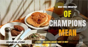 What Does 'Breakfast of Champions' Mean? Unpacking the Iconic Phrase