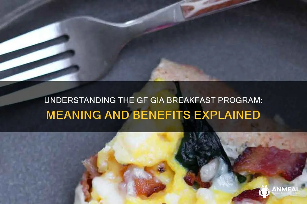 what does breakfast program gf gia mean