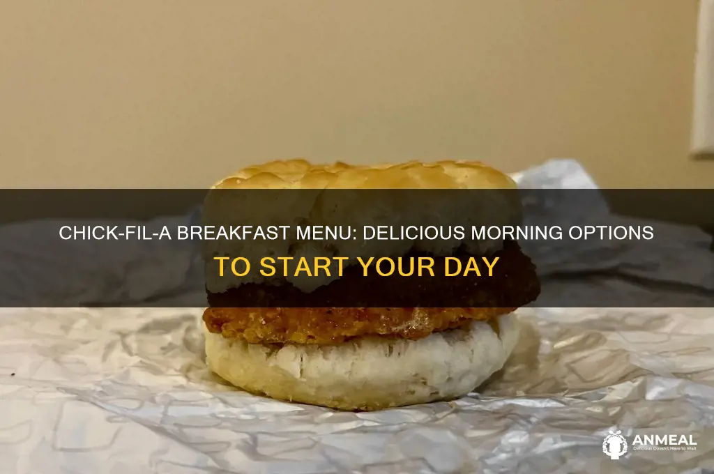 what does chickfila have for breakfast