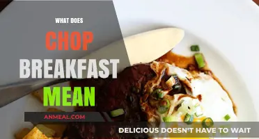 What Does Chop Breakfast Mean? Unraveling the Popular Food Trend