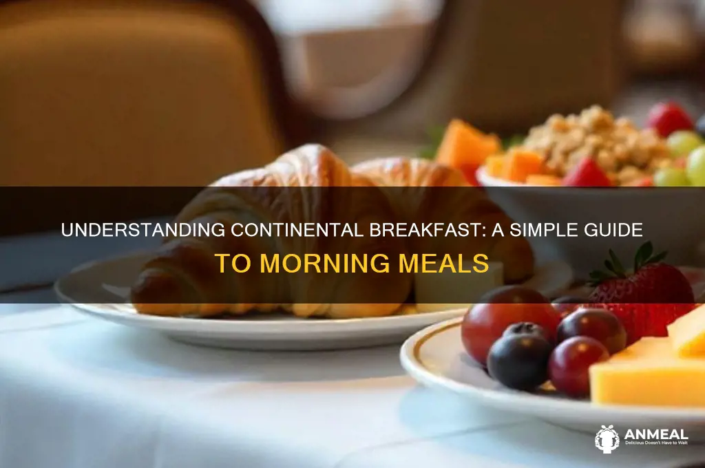 what does continental breakfast meqn