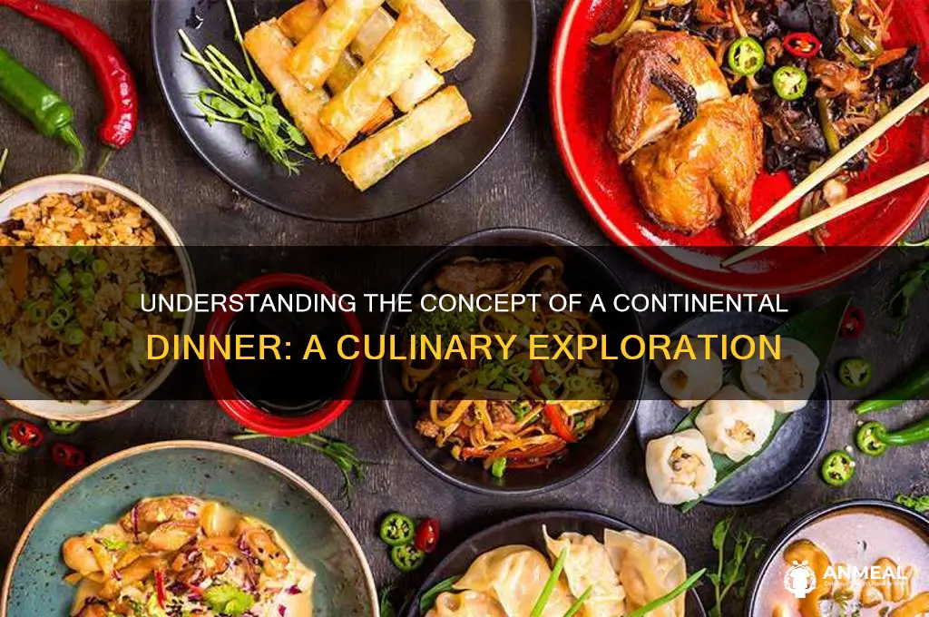 what does continental dinner mean