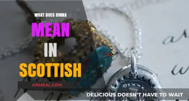 Unraveling the Scottish Phrase: What Does 'Dinna' Truly Mean?