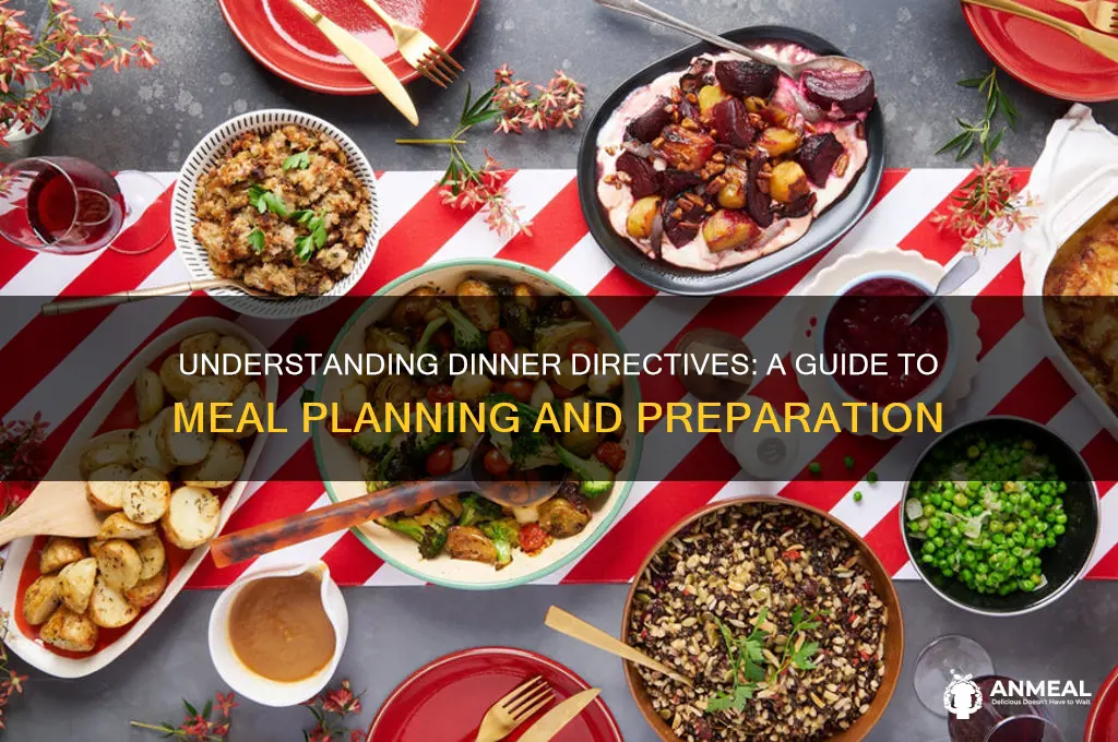 what does dinner directives mean