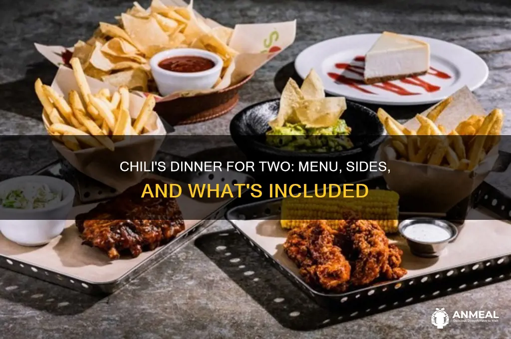 what does dinner for 2 chilis come with