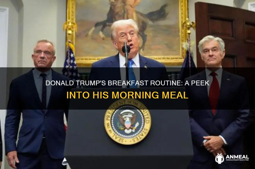 what does donald trump have for breakfast