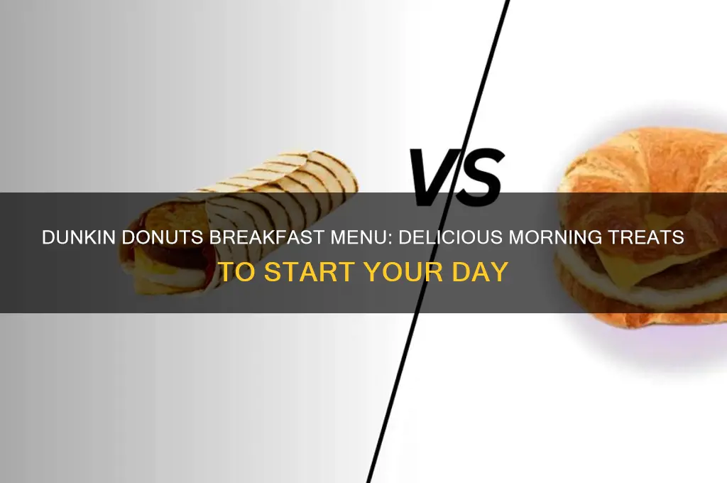 what does dunkin donuts have for breakfast