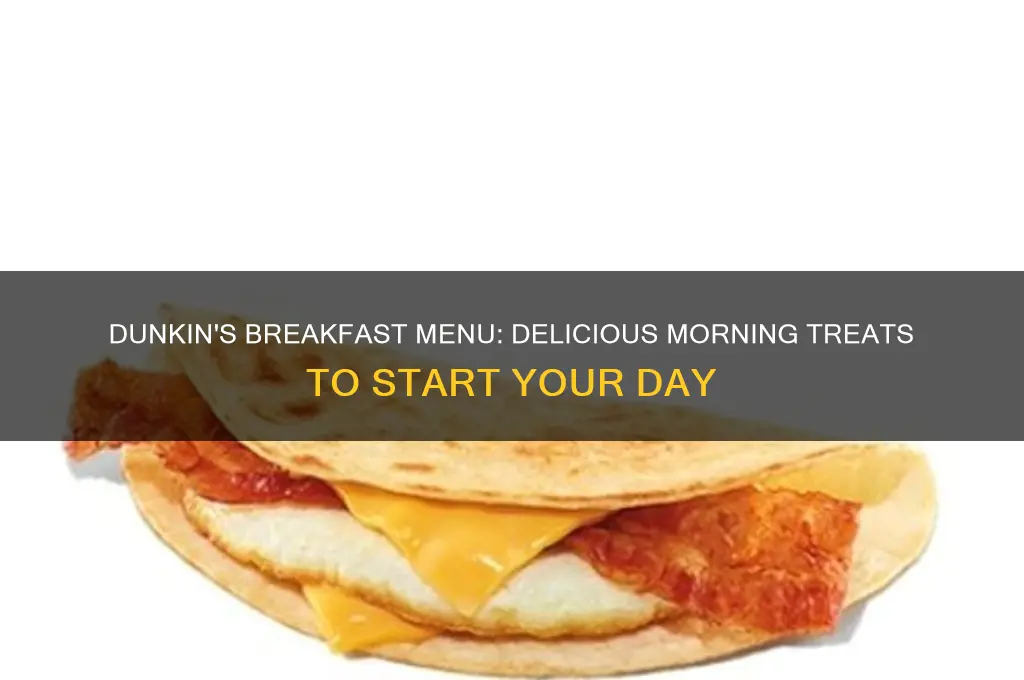 what does dunkin have for breakfast