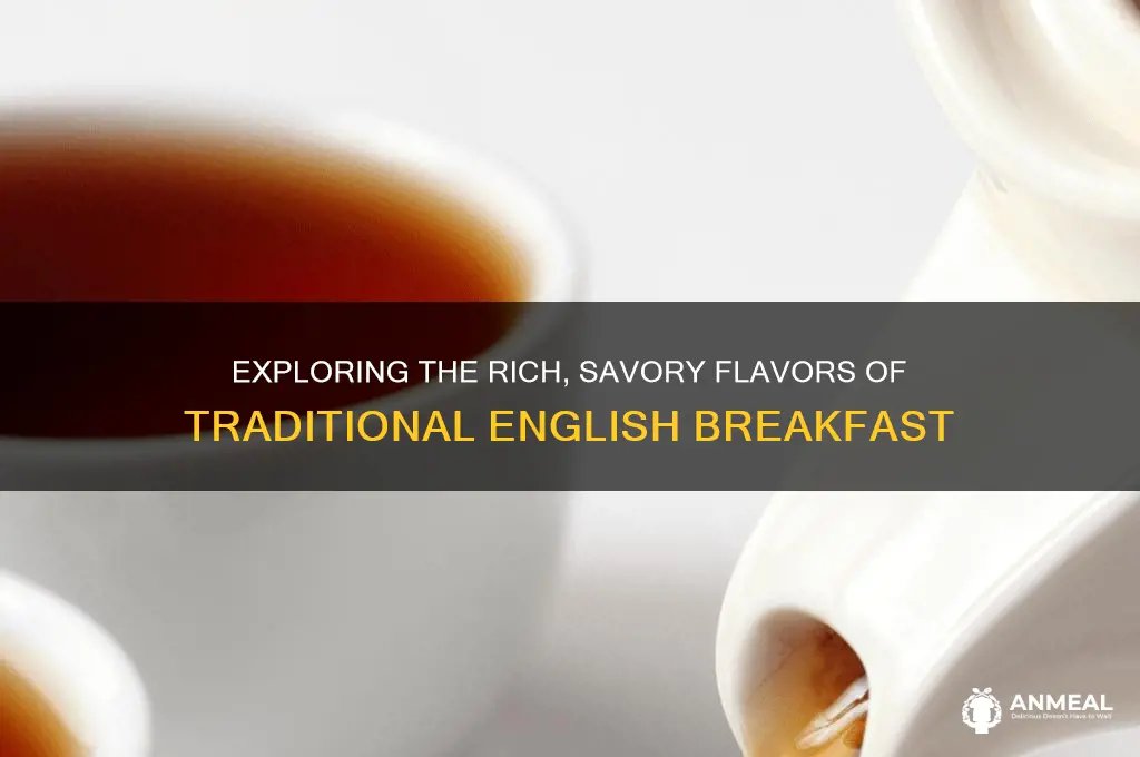 what does english breakfast taste like