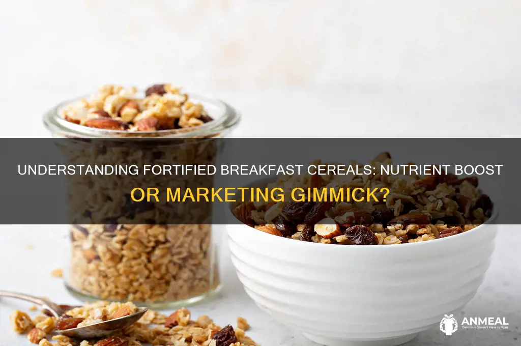 what does fortified breakfast cereals mean