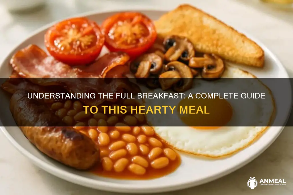 what does full breakfast mean