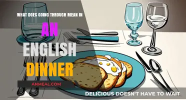 Understanding 'Going Through' in Traditional English Dinner Etiquette