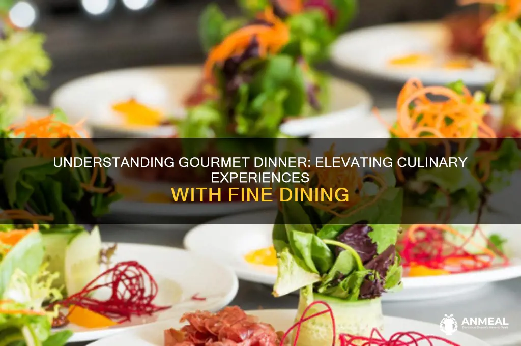 what does gourmet dinner mean