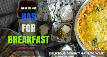 Unveiling His Morning Ritual: A Peek at His Breakfast Choices