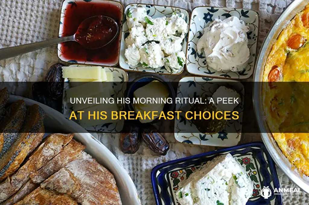 what does he has for breakfast