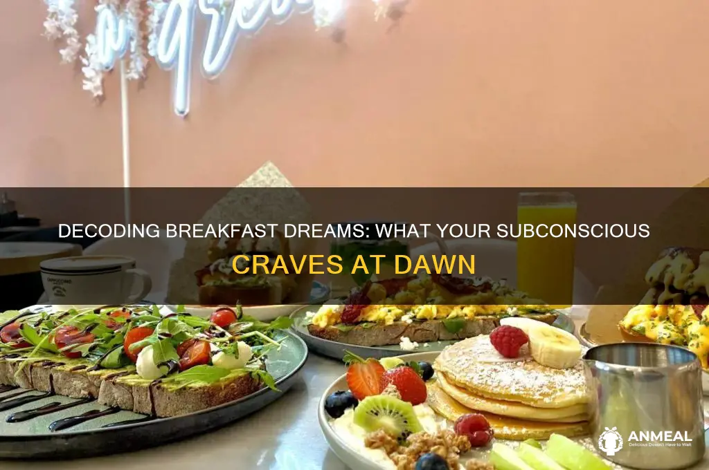 what does it mean to dream about breakfast food